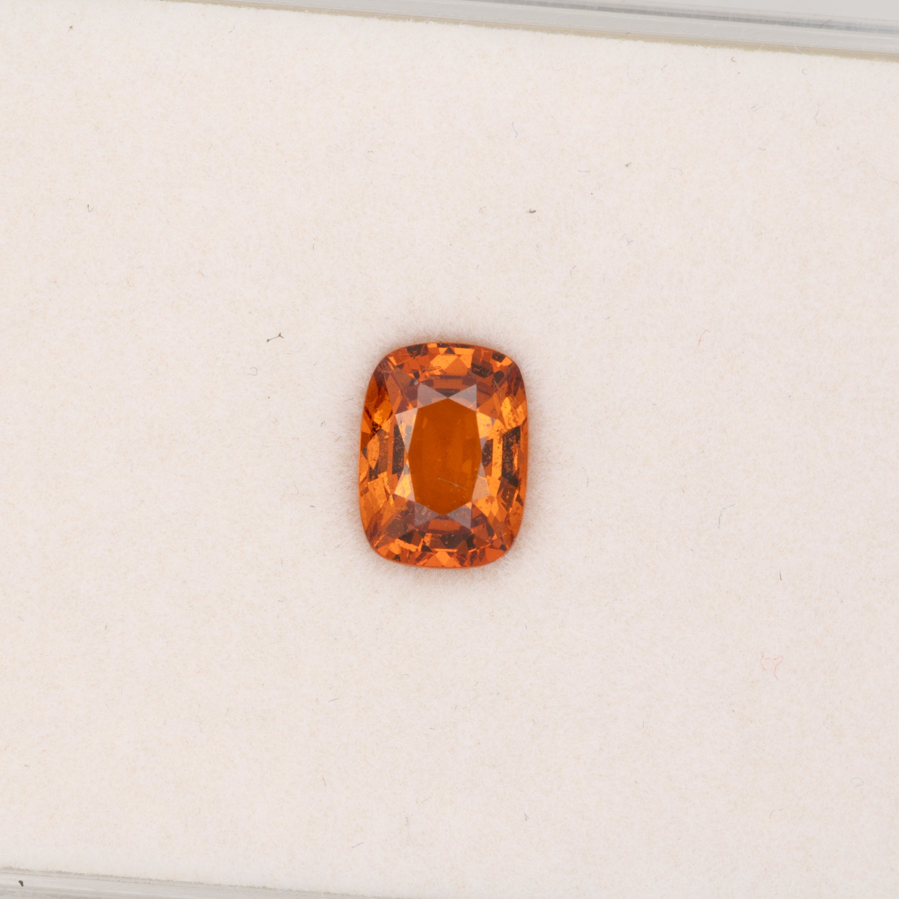 2.06ct Spessartite Garnet cushion 9x7mm loose orange gemstone