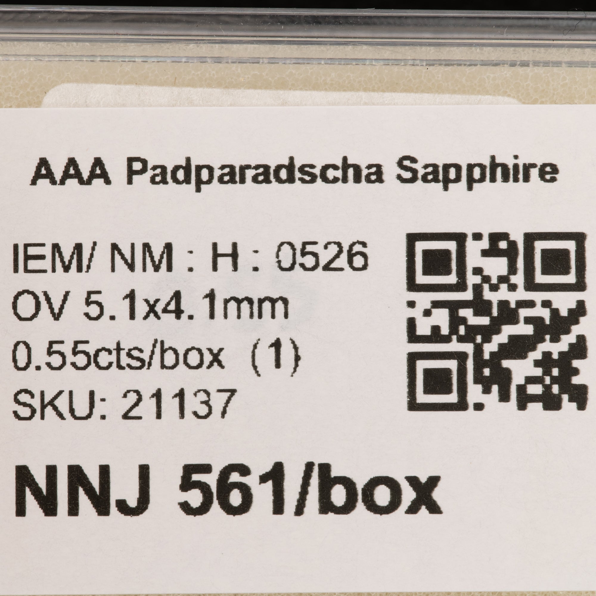 0.55 carat natural Ceylon padparadscha sapphire oval 5.1x4.1mm loose gemstone – view 2