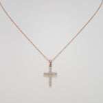 14K Rose Gold Lab Grown Diamond Pendant