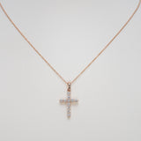 14K Rose Gold Lab Grown Diamond Pendant