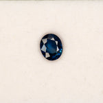 1.38 carat natural blue sapphire, oval 7.9x6mm loose gemstone