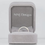 10K white gold diamond estate band