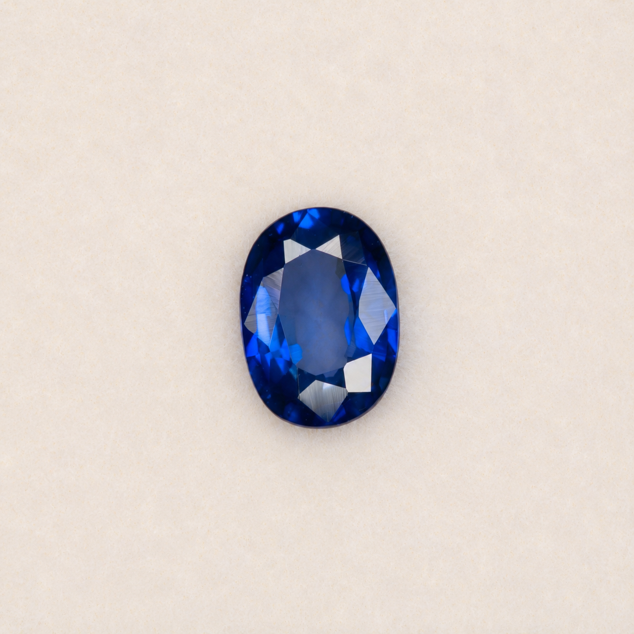 0.96 carat natural blue sapphire, oval 7x5mm Ceylon loose gemstone