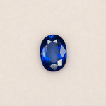 0.96 carat natural blue sapphire, oval 7x5mm Ceylon loose gemstone