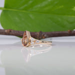 14K yellow gold imperial topaz ring
