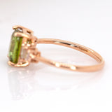 Nuri 14K Rose Gold Sphene and Diamond Ring | EM 8x6mm