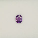 1.00 carat natural AAA grade purple sapphire, oval 7x5mm loose gemstone