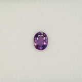 1.00 carat natural AAA grade purple sapphire, oval 7x5mm loose gemstone