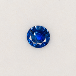 0.11 carat natural blue sapphire, round 3mm loose gemstone