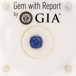 GIA certified natural ceylon sapphire cushion loose gemstone