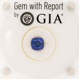GIA certified natural ceylon sapphire cushion loose gemstone