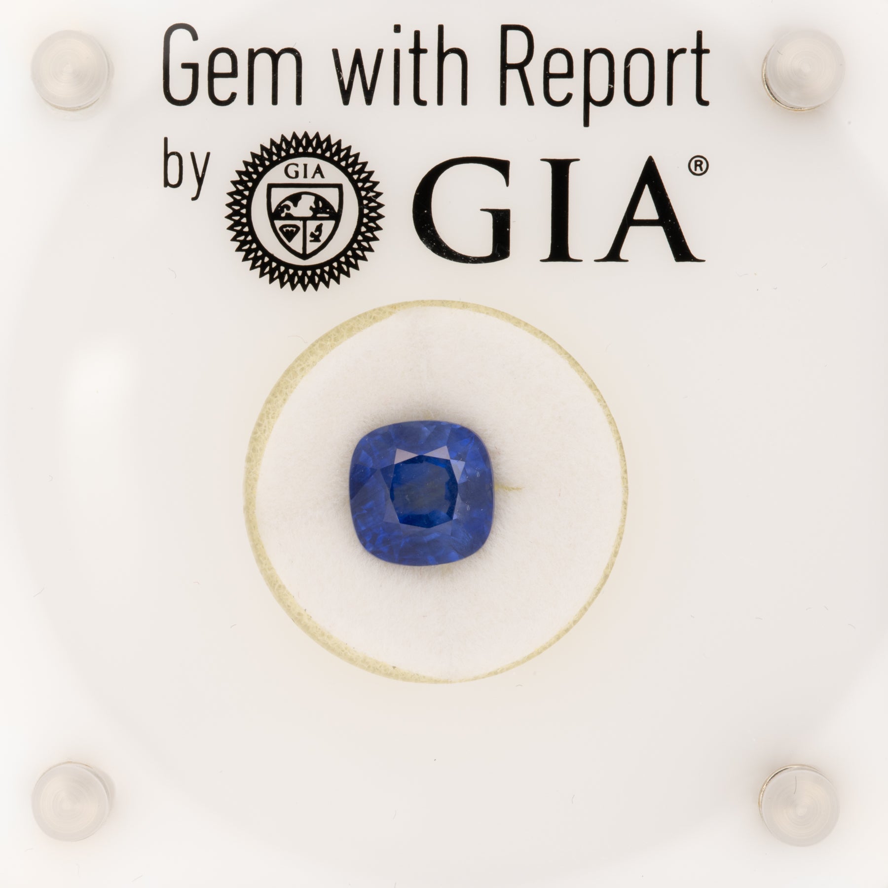 GIA certified natural ceylon sapphire cushion loose gemstone