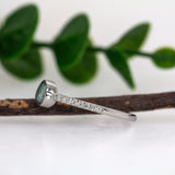 Jinal 14K White Gold Boulder Opal Diamond Ring
