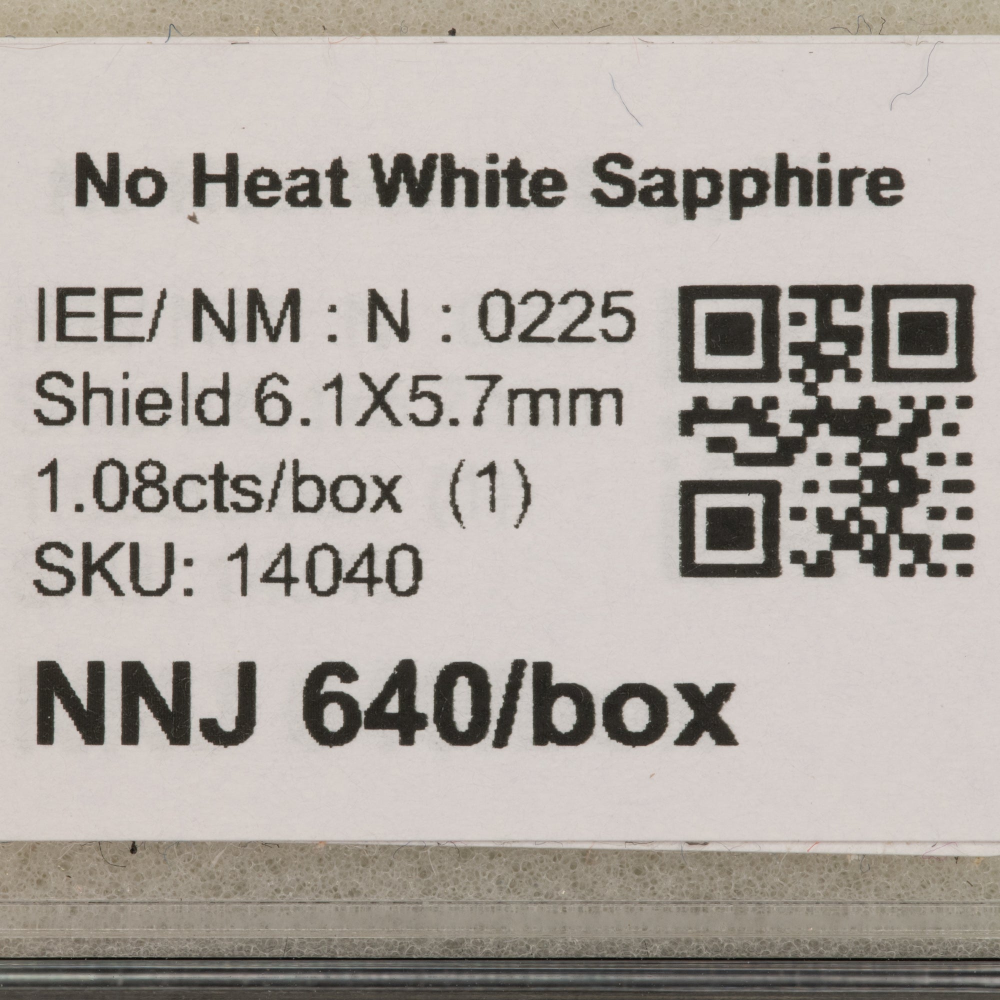 1.08 carat natural Ceylon white sapphire shield cut 6.1x5.7mm loose gemstone – view 2