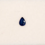 0.51 carat natural blue sapphire, pear 6.2x4.5mm loose gemstone