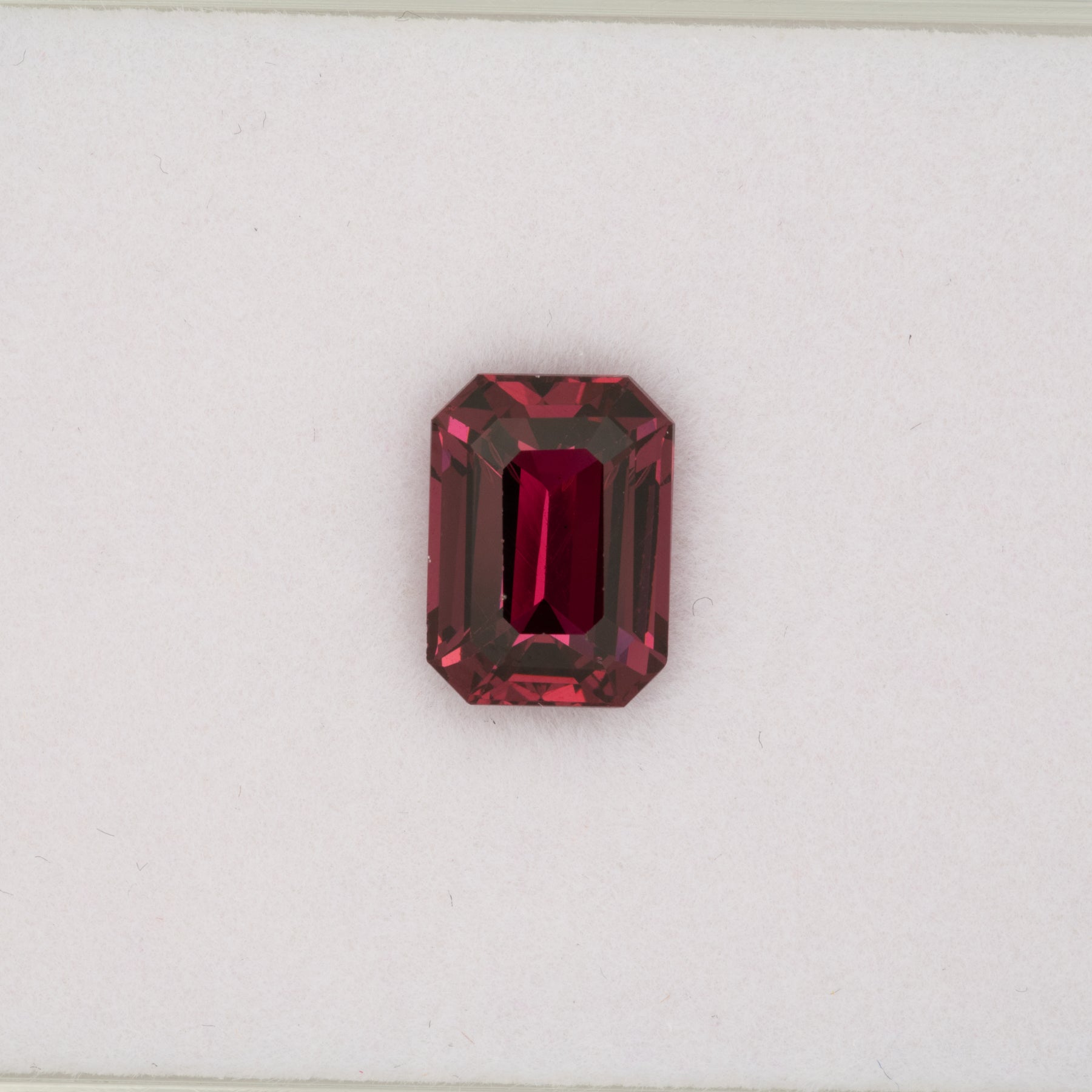 4.06ct Purple Garnet emerald cut 10.5x7.7mm loose purple gemstone