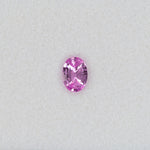 0.89 carat natural pink sapphire, oval 7.4x5.3mm loose gemstone