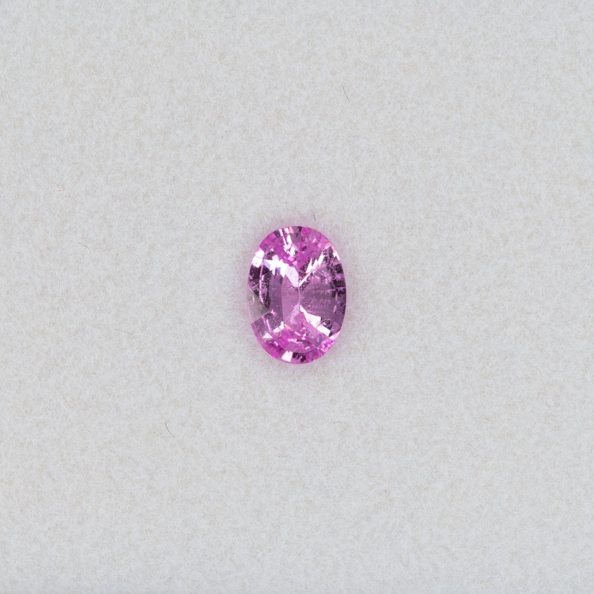 0.89 carat natural pink sapphire, oval 7.4x5.3mm loose gemstone