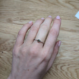 Kuhu 14K Rose Gold Alexandrite Diamond Ring | Oval 5x4mm