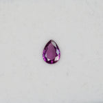 0.94 carat natural purple sapphire, pear 7x5mm loose gemstone