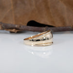 14K yellow gold diamond ring