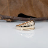 14K yellow gold diamond ring