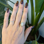 14K yellow gold ethiopian opal ring