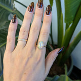 14K yellow gold ethiopian opal ring