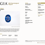 GIA certified natural ceylon sapphire oval loose gemstone