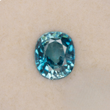 Natural Cambodian Blue Zircon Oval Shape 8.3x6.8x4.7mm 3.00ct Loose Gemstone