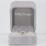14K yellow gold alexandrite ring