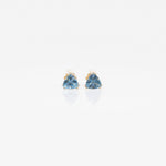 14K yellow gold aquamarine earrings