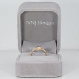 14K yellow gold imperial topaz ring