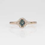 14K yellow gold alexandrite ring