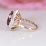 14K white & yellow gold madagascar ruby ring