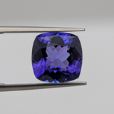 AAA Natural Vivid Blue Tanzanite 5.9 Ct Cushion Cut 11×11×6.7 mm Loose Gemstone – Fine Tanzanite for Ring or Pendant
