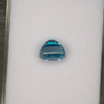 natural cambodian blue zircon cushion loose gemstone