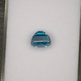 natural cambodian blue zircon cushion loose gemstone