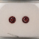 Natural Cambodian Red Zircon Round Shape 6.75mm 2.13ct Loose Gemstone