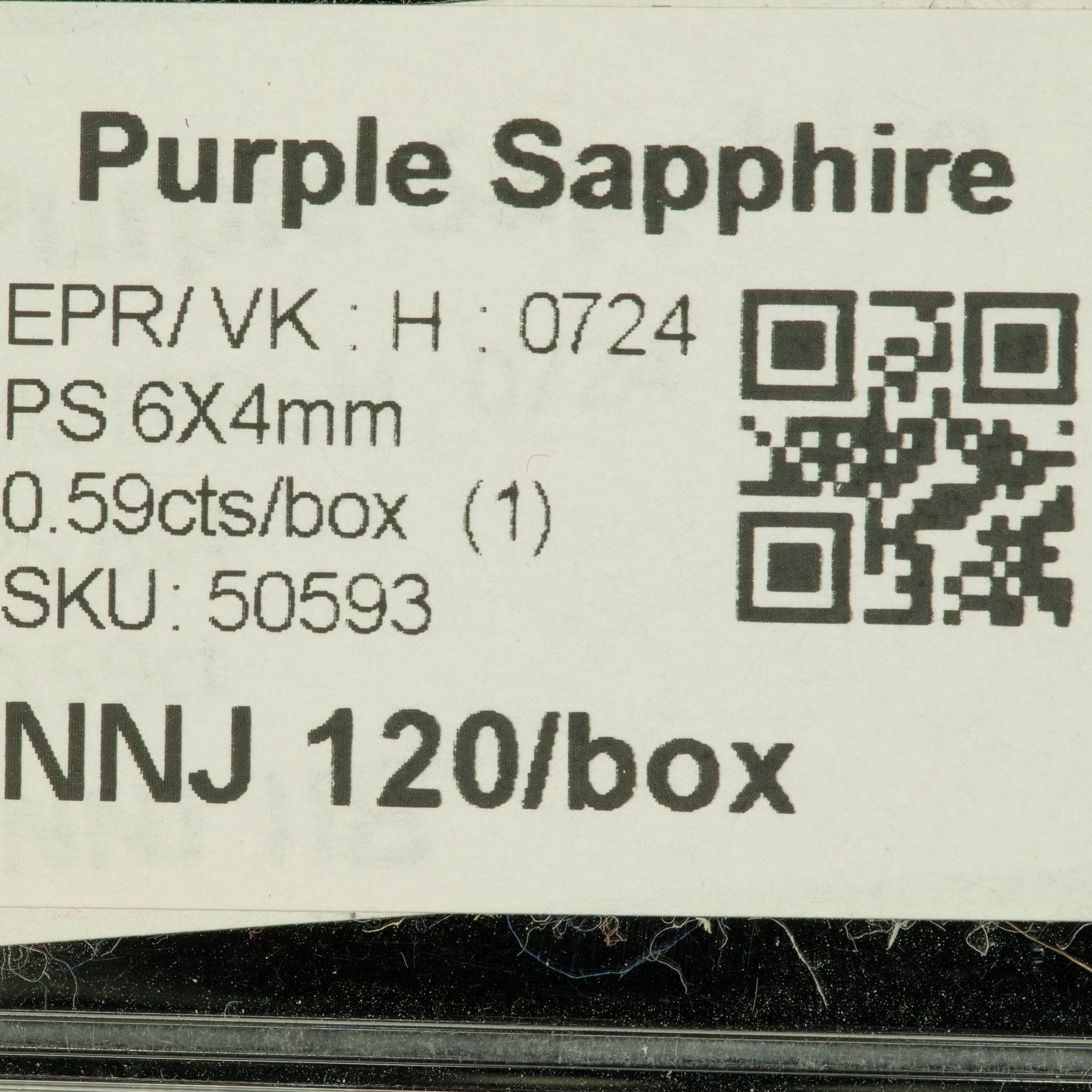 0.47 carat natural purple sapphire pear 6x4mm loose gemstone – view 4