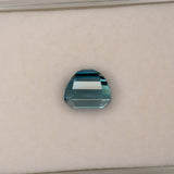 natural cambodian blue zircon emerald cut loose gemstone