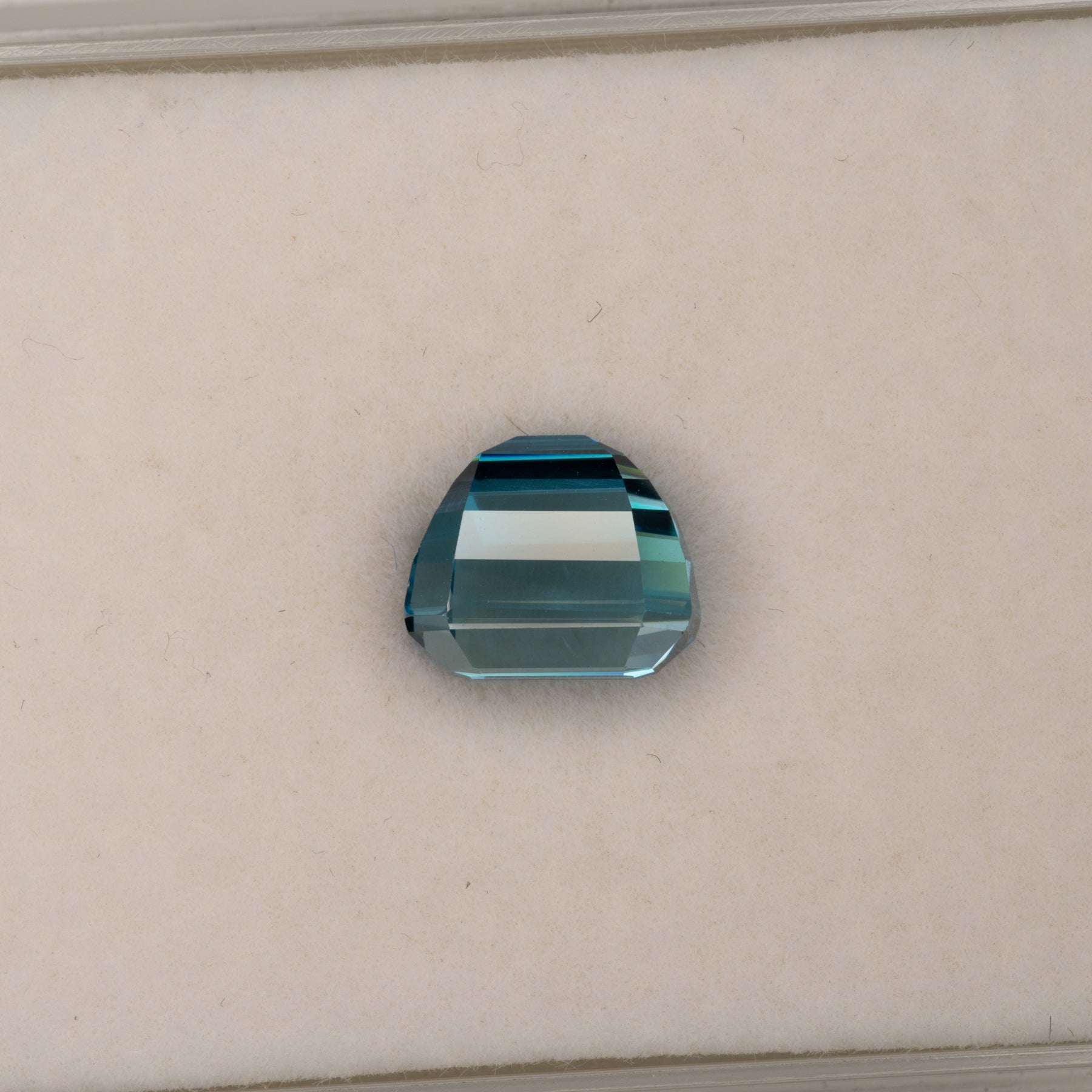 natural cambodian blue zircon emerald cut loose gemstone