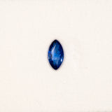 1.12 carat natural blue sapphire, marquise 9x4.5mm loose gemstone
