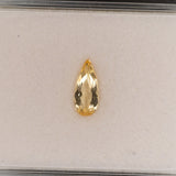 Natural Brazilian Imperial Topaz Pear Cut Loose Gem ~1.69cts - Rare Earth-Mined Gemstone