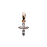 Lab Grown Diamond Cross Pendant in Solid 14K Gold | Elegant Fine Jewelry Gift for Women, Graduation & Special Occasions