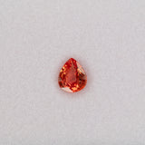 1.13 carat natural padparadscha sapphire, pear 7.3x6mm pink-orange loose gemstone