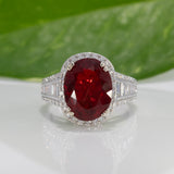 14K White Gold Tibetan Sunstone Ring