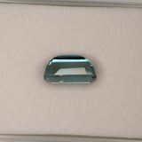 natural cambodian blue zircon emerald cut loose gemstone