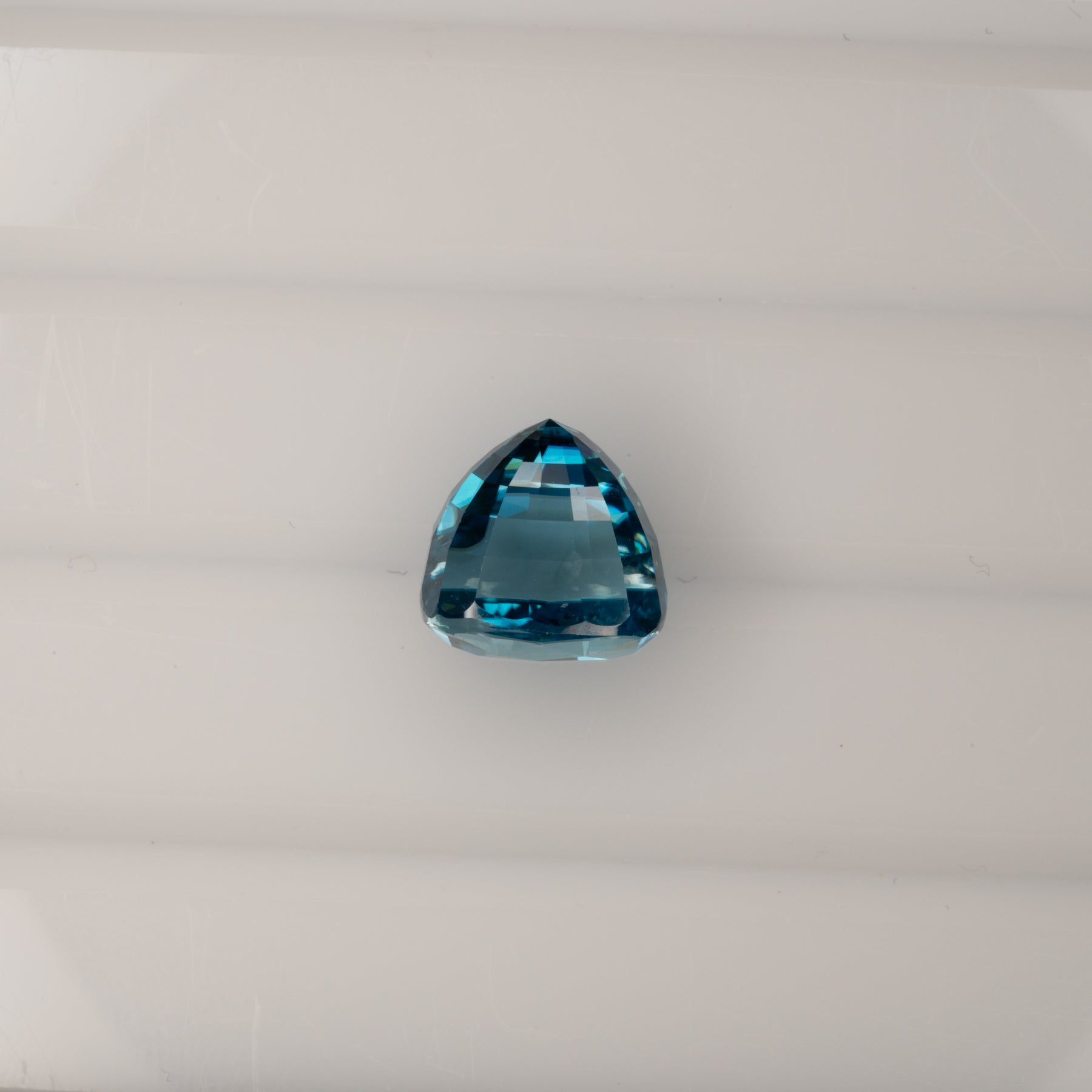 natural cambodian blue zircon cushion loose gemstone