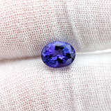Fine Natural Vivid Violet-Blue Tanzanite 2.3 Ct Oval Cut 9×7 mm Loose Gemstone – Elegant Gem for Custom Jewelry